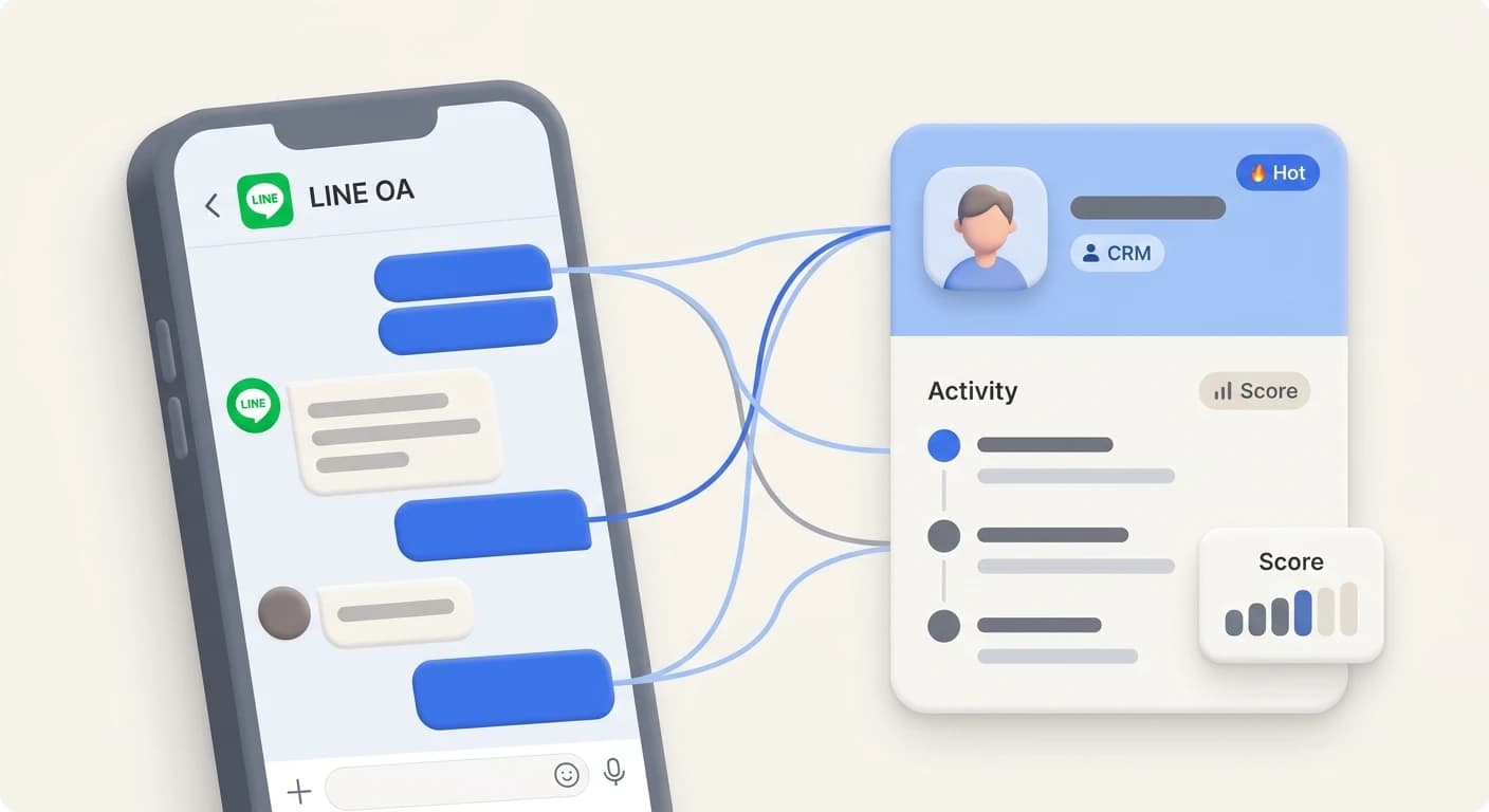 CRM เชื่อม LINE OA: วิธีเก็บ Lead และ Follow-up อัตโนมัติสำหรับ SME ไทย